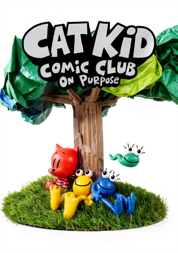 Cat Kid Comic Club Book 3 Novel by Graphix Superhero Adventure-0