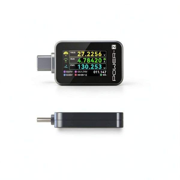ChargerLAB USB-C Power Meter 240W Tester with 1.14" Color Display-2