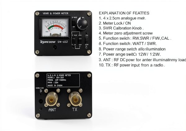 McBazel RF Power Meter with LED Backlight Model MT-msc-030122-5