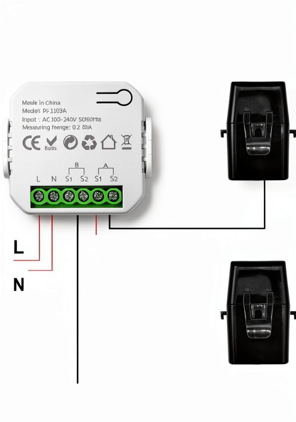 WALFRONT Industrial Power Meter WiFi Dual‑Channel Real‑Time Monitor-1