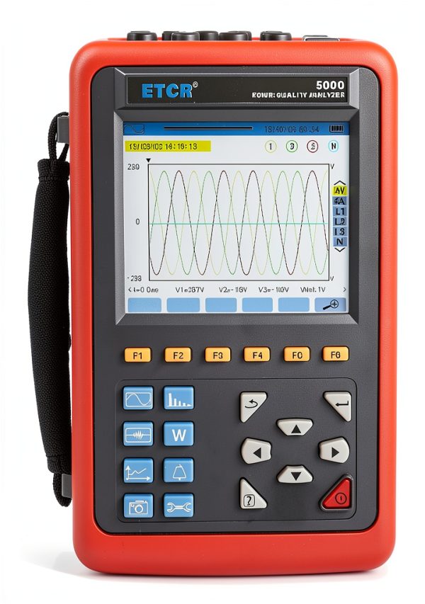 ETCR Power Quality Analyzer 4-Channel Portable Power Meter with-1