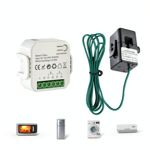 PHOVOLT WiFi Smart Electricity Meter with Dual 80A Sensors 2‑Way Color-2