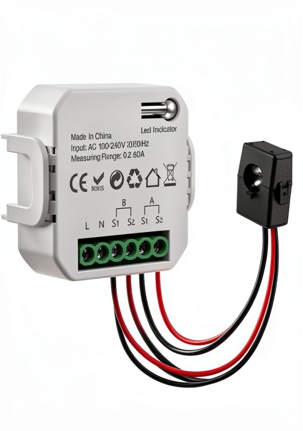 PHOVOLT WiFi Smart Electricity Meter with Dual 80A Sensors 2‑Way Color-0