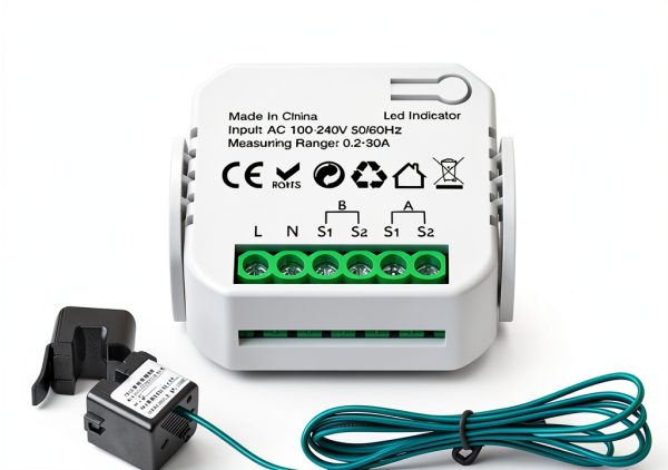 PHOVOLT WiFi Smart Electricity Meter with Dual 80A Sensors 2‑Way Color-1