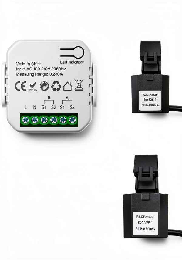 PHOVOLT WiFi Smart Electricity Meter with Dual 80A Sensors 2‑Way Color-3