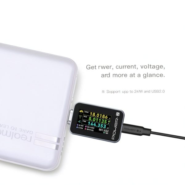 ChargerLAB USB-C Power Meter 240W Tester with 1.14" Color Display-3