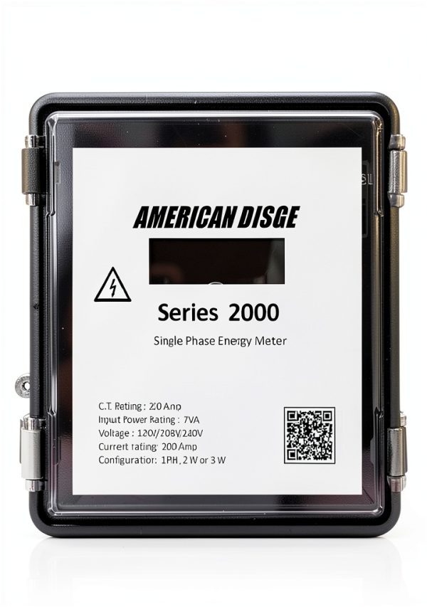 Single Phase Energy Meter by American Disge Durable Outdoor 200A Model-1