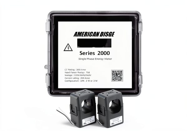 Single Phase Energy Meter by American Disge Durable Outdoor 200A Model-0