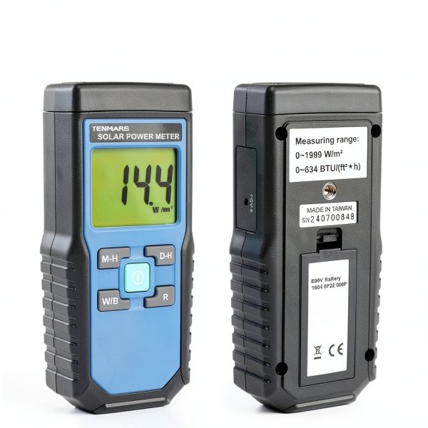 Tenmars TM206 Digital Solar Power Meter 2000 W/m² with BTU Conversion-5