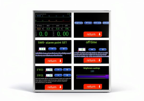 YZTERA 200W Digital Standing Wave Power Meter with 4.3 Inch IPS LCD-4