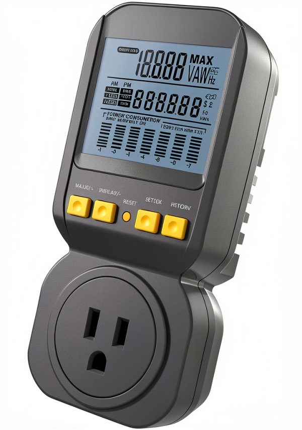 Spartan Power Electricity Usage Monitor SP-PM120 15A 1800W Black-3