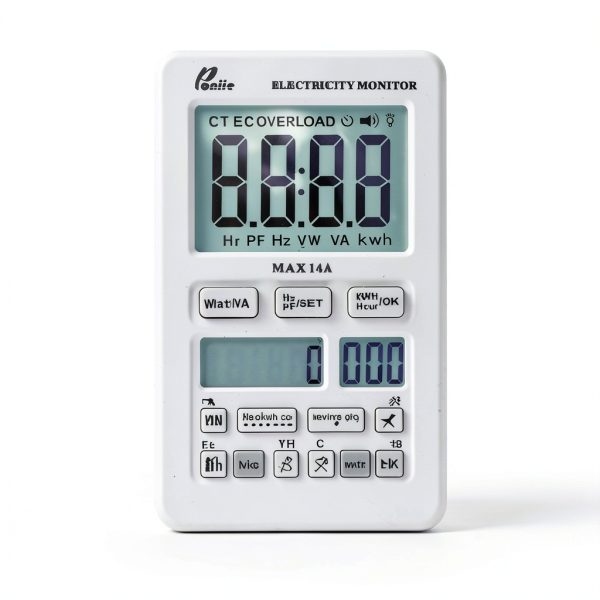Kilowatt Meter Poniie PN1500 Portable High Precision Energy Monitor-1