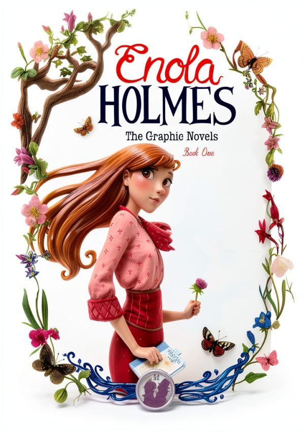 Enola Holmes Graphic Novel Book 1 Andrews McMeel Mystery Comic 8-11-0