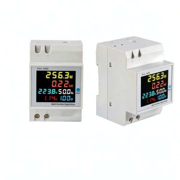 Industrial Power Meter Walfront D52-2066 LCD Display with 6 Parameters-7
