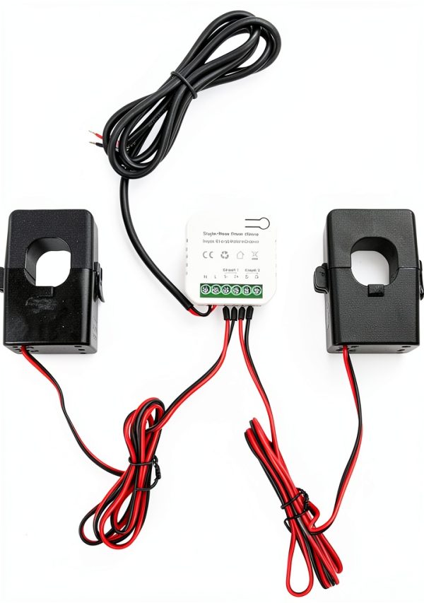 WALFRONT Energy Monitor Single Phase Power Meter with Dual 200A CT-0