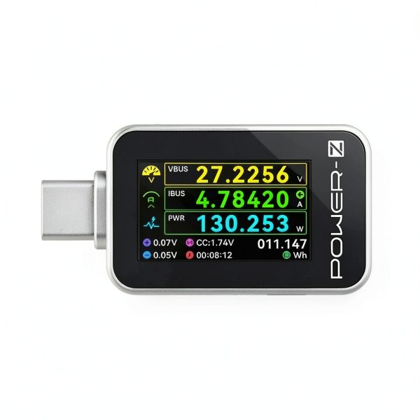 ChargerLAB USB-C Power Meter 240W Tester with 1.14" Color Display-0