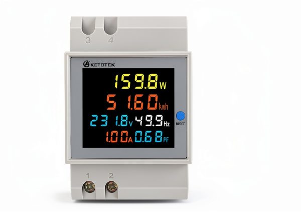 Energy Meter KETOTEK Single Phase AC 40-300V 100A LCD Power Monitor-2