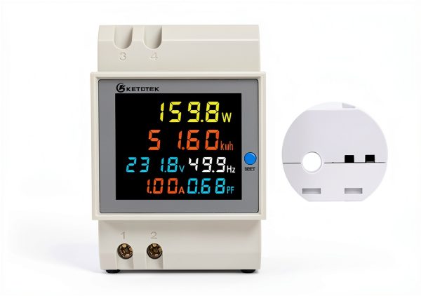 Energy Meter KETOTEK Single Phase AC 40-300V 100A LCD Power Monitor-5