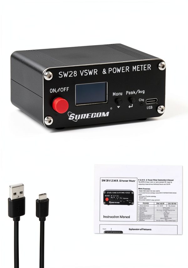 Surecom SW-28HF Mini V.S.W.R. Power Meter 1.5-60MHz 120W-7