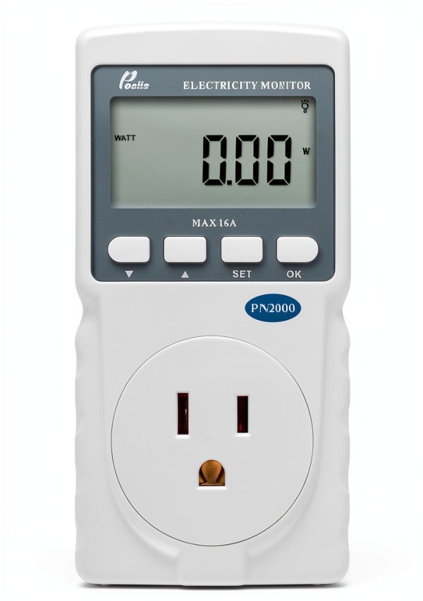 PN2000 Plug-in Kilowatt Electricity Usage Monitor Electrical Power Consumption Watt Meter Tester-0