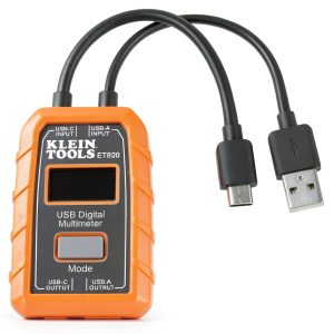 Klein Tools USB Power Meter ET920 Dual-Port Voltage and Current Tester-0