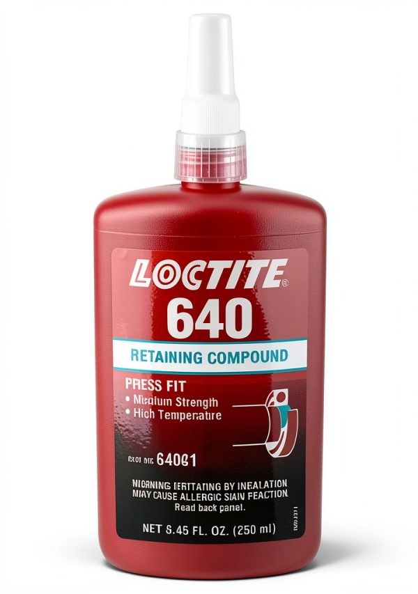 Loctite 640 High Temperature Retaining Compound Green 250mL Bottle-0